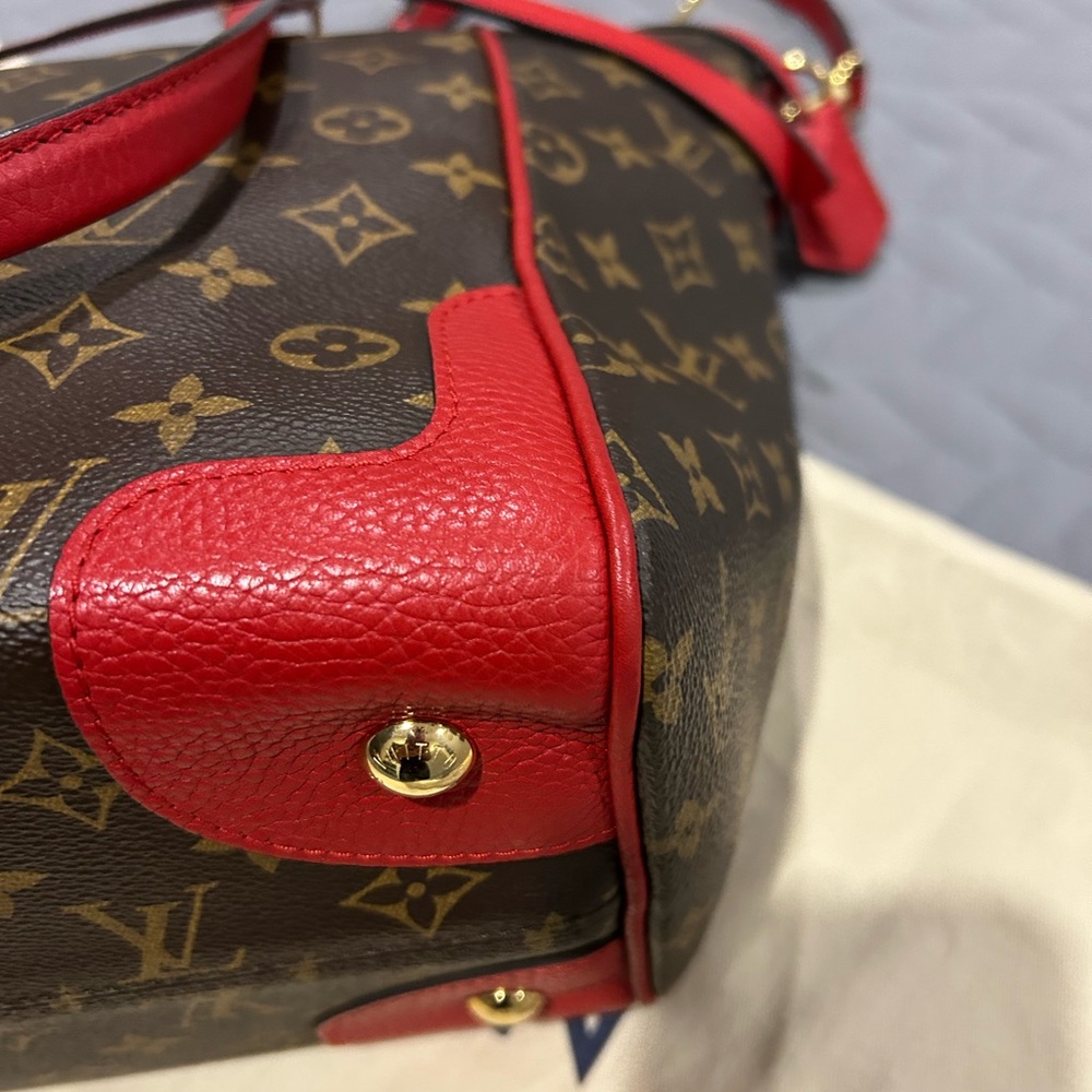 Louis Vuitton Red and Brown Monogram Tote(Estrella new model) - Picture 9 of 16